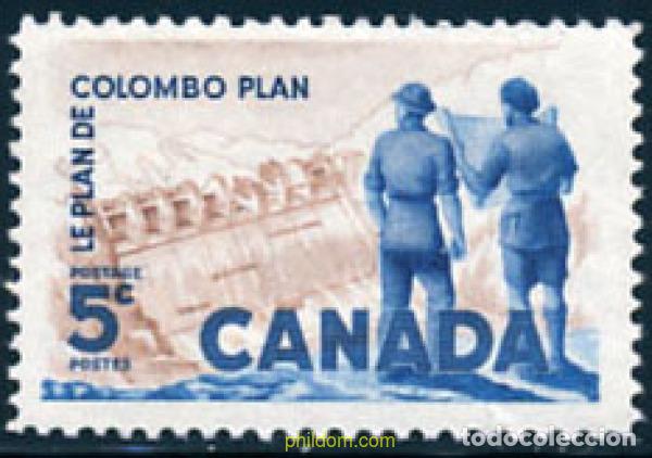 Sellos: 129787 MNH CANADA 1961 10 ANIVERSARIO DEL PLAN DE COLOMBO
