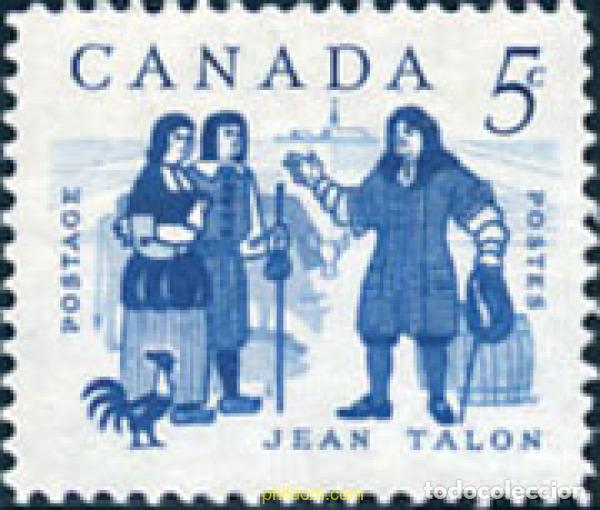 Sellos: 250412 HINGED CANADA 1962 JEAN TALON, INTENDENTE DE LA NUEVA FRANCIA - Foto 1