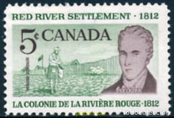 Sellos: 250414 HINGED CANADA 1962 150 ANIVERSARIO DE LA COLONIA DE LA RIVIERE ROUGE