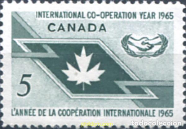Sellos: 129881 MNH CANADA 1965 A&Ntilde;O DE LA COOPERACION INTERNACIONAL Y 20 ANIVERSARIO DE LAS NACIONES UNIDAS