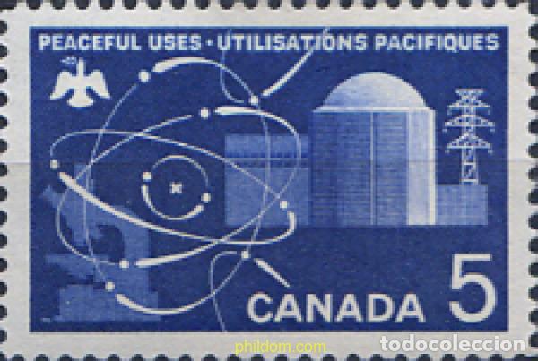 Sellos: 129931 MNH CANADA 1966 UTILIZACION PACIFICA DE LA ENERGIA ATOMICA