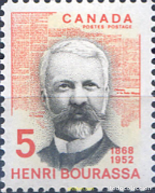 Sellos: 129968 MNH CANADA 1968 CENTENARIO DEL NACIMIENTO DE HENRI BOURASSA