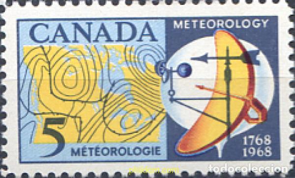 Sellos: 129959 MNH CANADA 1968 BICENTENARIO DE LAS PRIMERAS LECTURAS DE METEOROLOGIA