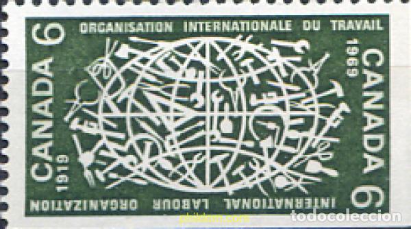 Sellos: 129977 MNH CANADA 1969 50 ANIVERSARIO DE LA ORGANIZACION INTERNACIONAL DEL TRABAJO