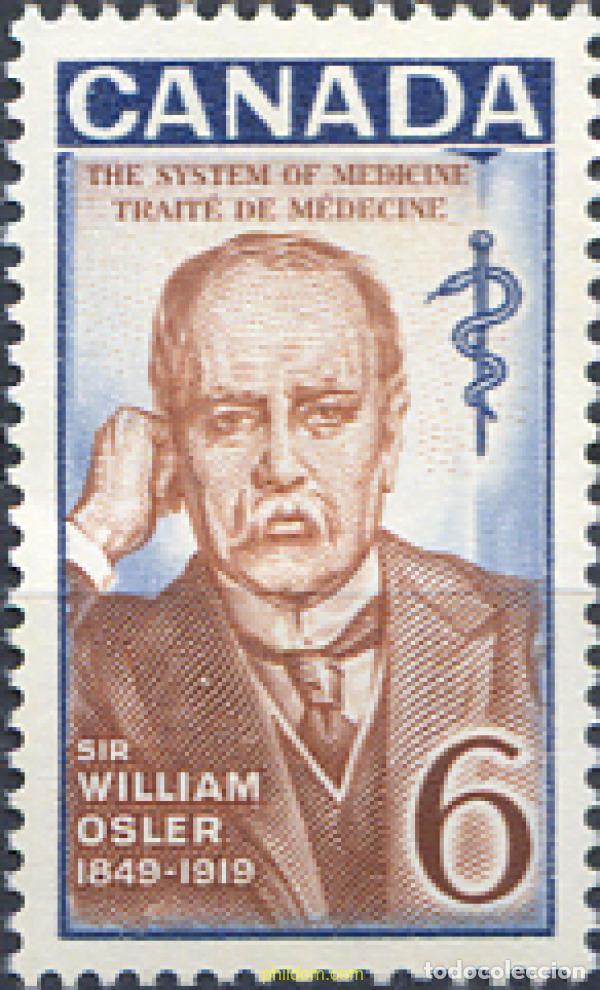 Sellos: 129984 MNH CANADA 1969 50 ANIVERSARIO DE LA MUERTE DEL DOCTOR SIR WILLIAM OSLER