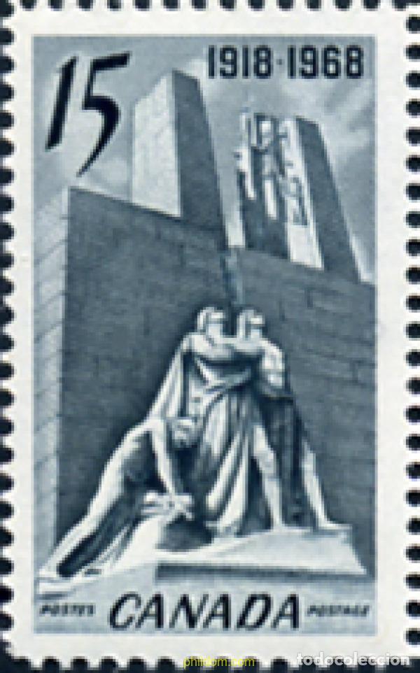 Sellos: 129969 MNH CANADA 1968 50 ANIVERSARIO DEL ARMISTICIO DE 1918