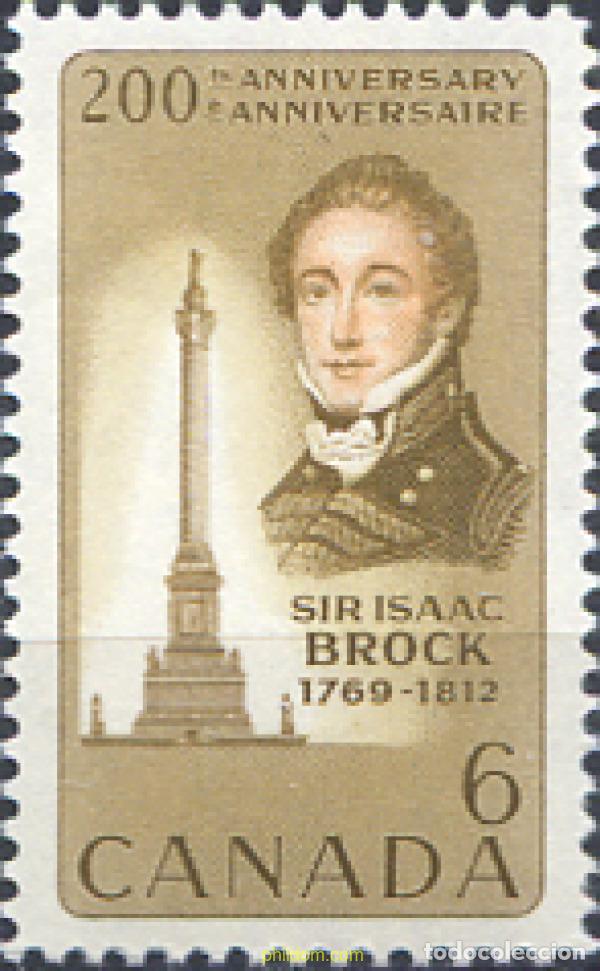 Sellos: 129990 MNH CANADA 1969 BICENTENARIO DEL NACIMIENTO DE SIR ISAAC BROCK