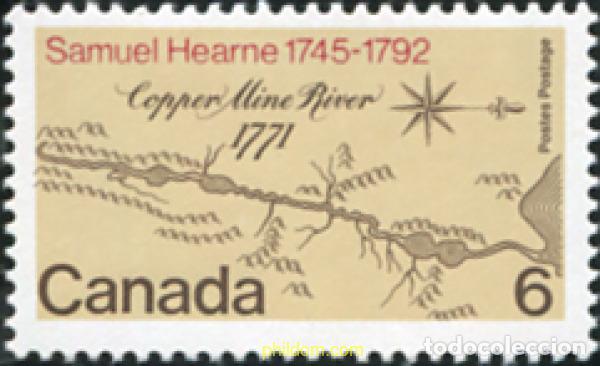 Sellos: 130007 MNH CANADA 1971 BICENTENARIO DE LA EXPEDICION SAMUEL HEARNE A LA RIBERA COPPER-MINE