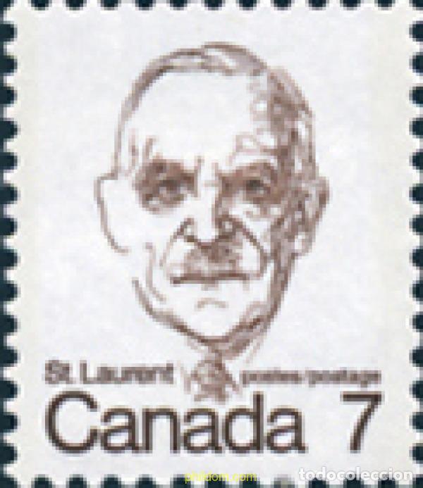 Sellos: 130041 MNH CANADA 1974 LOUIS STEPHEN SAINT-LAURENT, PRIMER MINISTRO DE CANADA