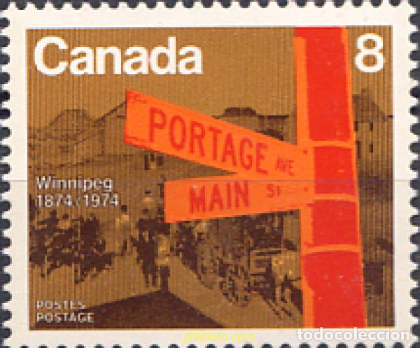 Sellos: 130042 MNH CANADA 1974 CENTENARIO DE LA VILLA DE WINNIPEG