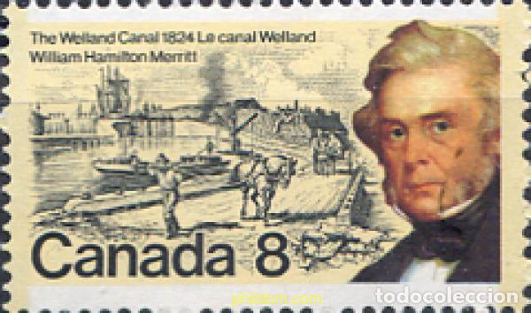 Sellos: 130048 MNH CANADA 1974 150 ANIVERSARIO DEL DEBUT DE LA CONSTRUCCION DEL CANAL WELLAND