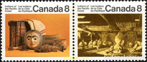 Sellos: 686897 MNH CANADA 1974 INDIOS DE LA COSTA DEL PACIFICO - Foto 1