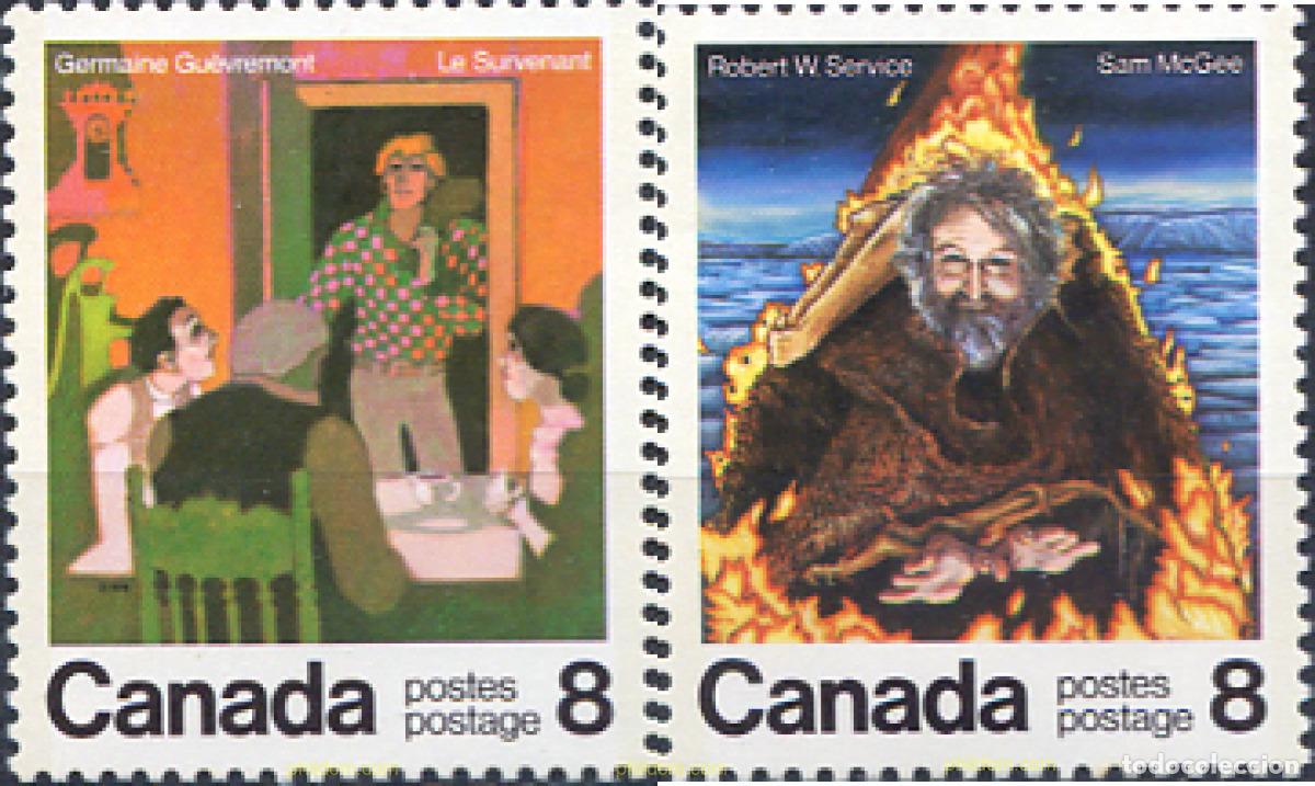 Sellos: 205518 MNH CANADA 1976 ESCRITORES CANADIENSES