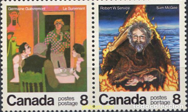 Sellos: 299464 MNH CANADA 1976 ESCRITORES CANADIENSES