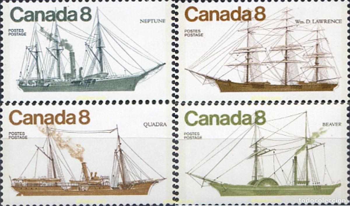 Sellos: 130054 MNH CANADA 1975 BARCOS COSTEROS CANADIENSES