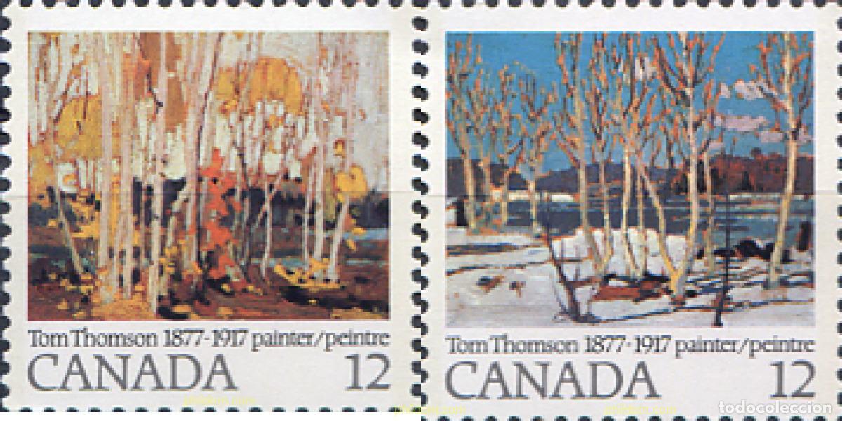 Sellos: 205520 MNH CANADA 1977 CENTENARIO DEL PINTOR TOM THOMSON