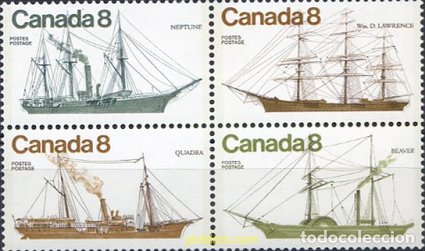 Sellos: 299462 MNH CANADA 1975 BARCOS COSTEROS CANADIENSES
