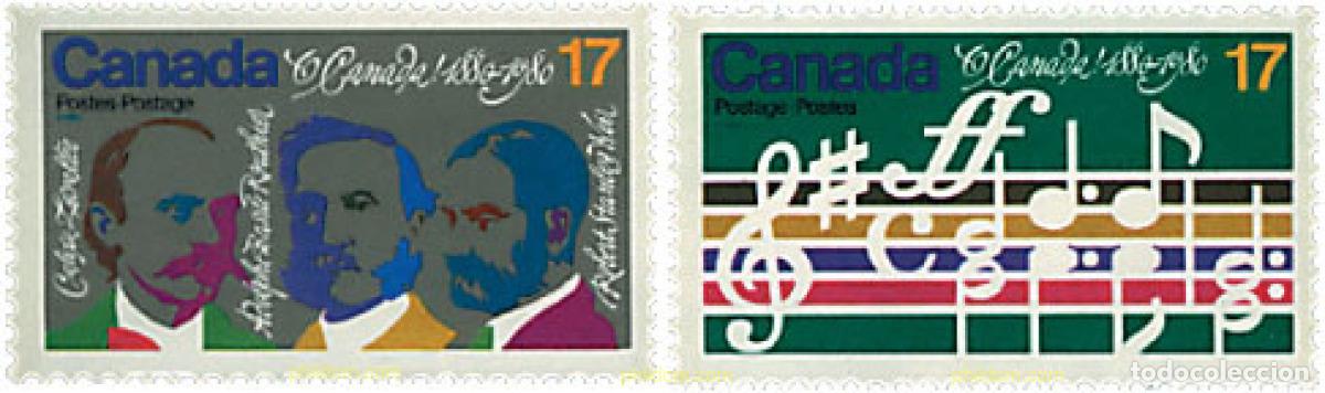 Selos: 172918 MNH CANADA 1980 CENTENARIO DEL HIMNO &rdquo;O CANADA&rdquo;