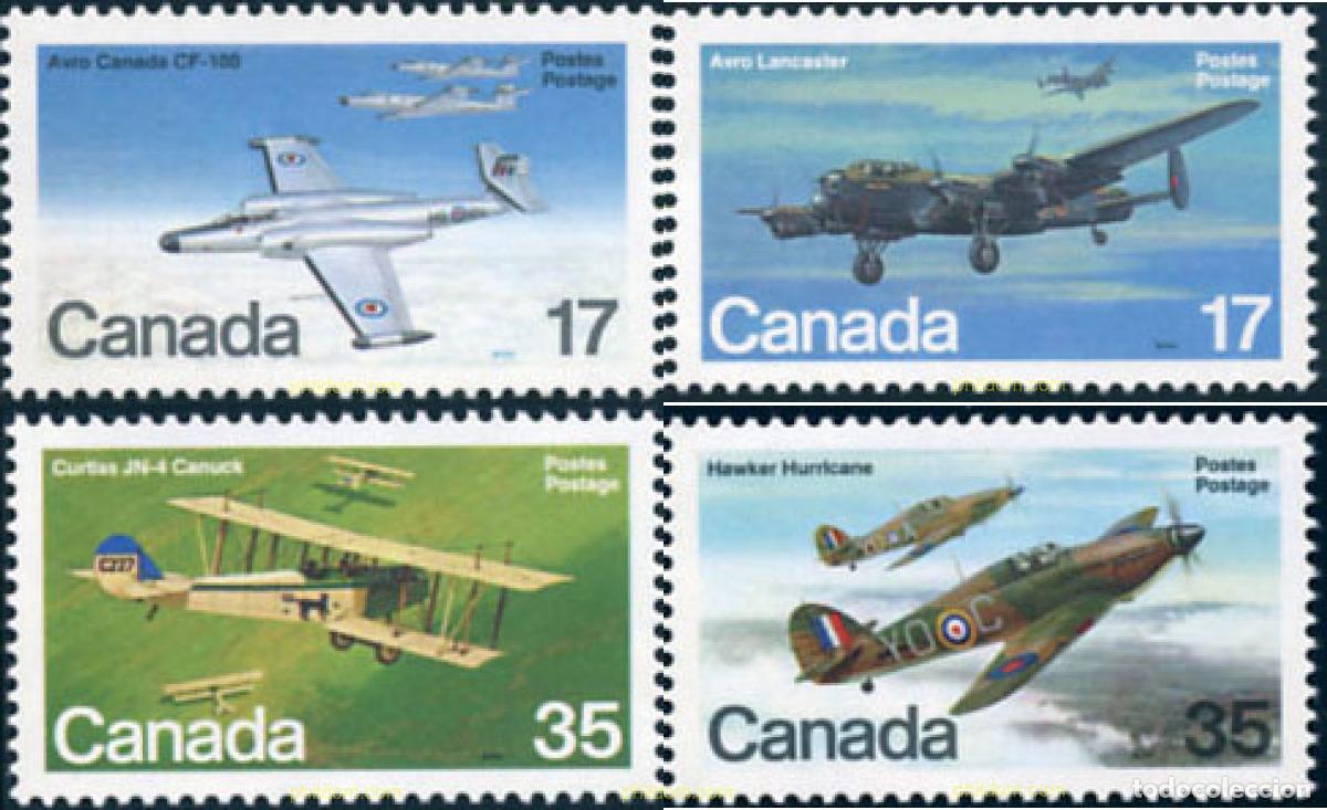 Francobolli: 130139 MNH CANADA 1980 AVIONES MILITARES