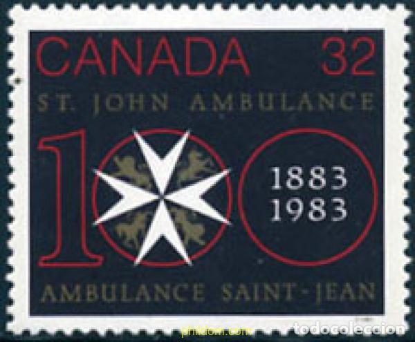 Sellos: 130225 MNH CANADA 1983 CENTENARIO ST. JOHN AMBULANCE