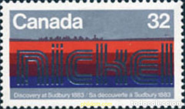 Sellos: 130231 MNH CANADA 1983 CENTENARIO DEL DESCUBRIMIENTO DEL NIQUEL, EN SUDBURY (ONTARIO)
