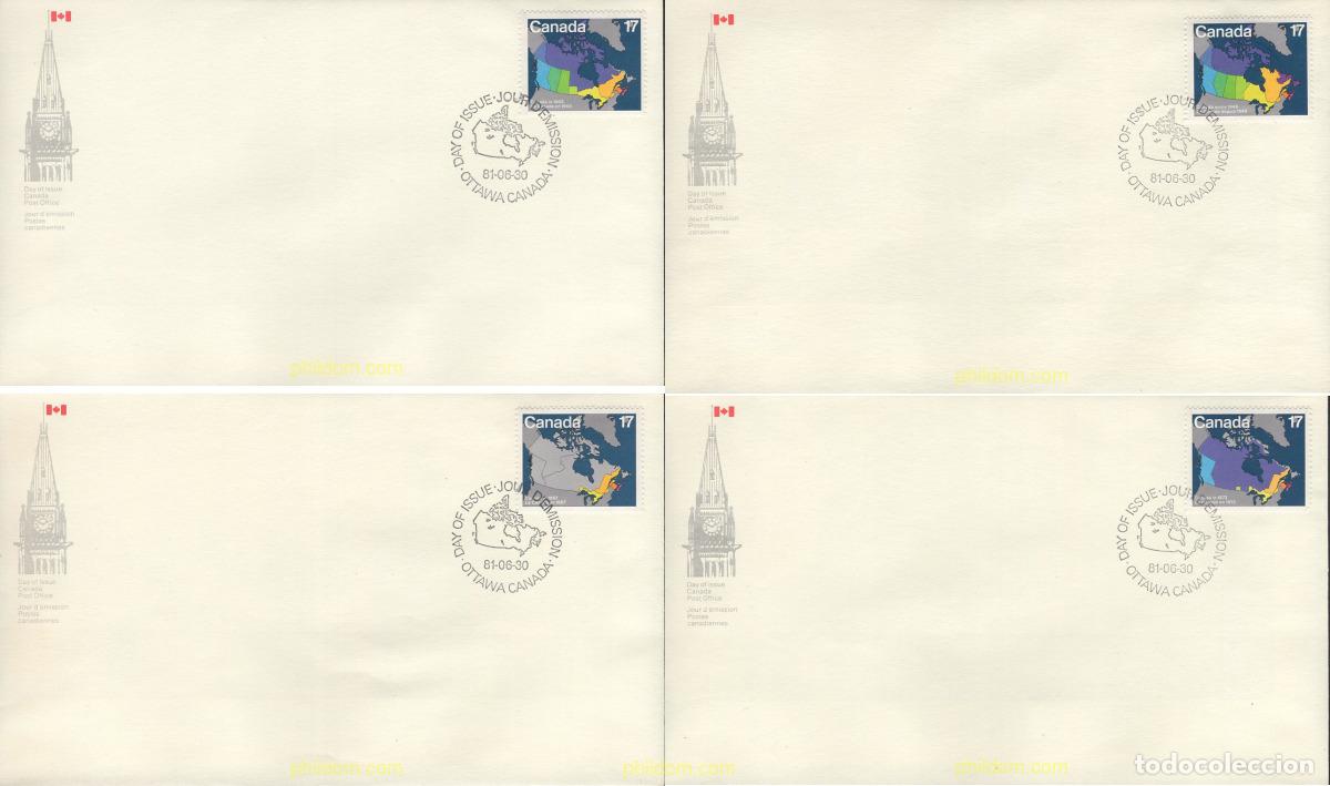 Sellos: 442362 MNH CANADA 1981 FIESTA NACIONAL. EVOLUCION DE CANADA DESPUES DE LA CONFEDERACION