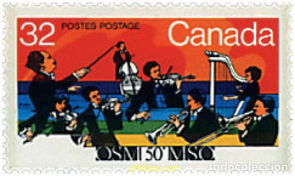 Sellos: 130236 MNH CANADA 1984 50 ANIVERSARIO DE LA FUNDACION DE LA ORQUESTA SINFONICA DE MONTREAL