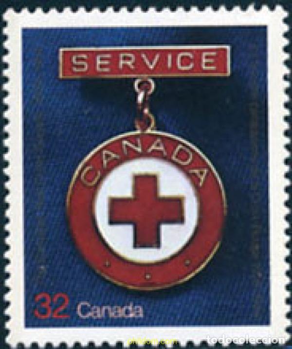 Sellos: 130238 MNH CANADA 1984 75 ANIVERSARIO DE LA SOCIEDAD CANADIENSE DE LA CRUZ ROJA