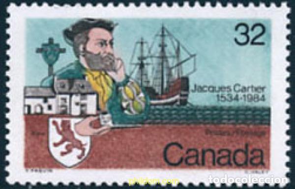 Sellos: 130237 MNH CANADA 1984 450 ANIVERSARIO DEL VIAJE DE JACQUES CARTIER A CANADA
