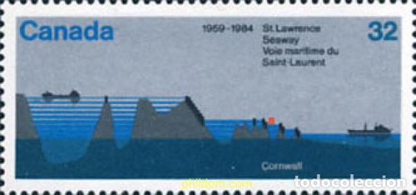 Sellos: 130242 MNH CANADA 1984 25 ANIVERSARIO DE LA VIA MARITIMA DE SAN LORENZO