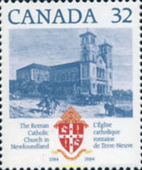 Briefmarken: 130245 MNH CANADA 1984 BICENTENARIO DE LA IGLESIA CATOLICA ROMANA DE TERRANOVA