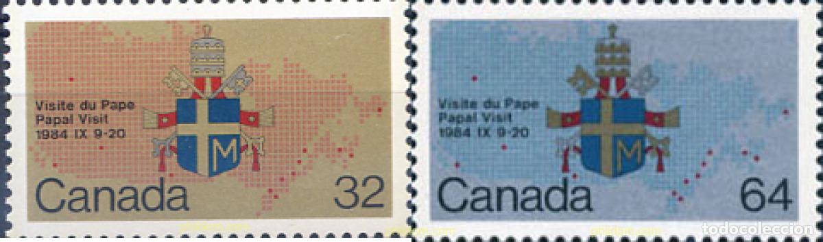 Francobolli: 197197 MNH CANADA 1984 VISITA DEL PAPA JUAN PABLO II A CANADA