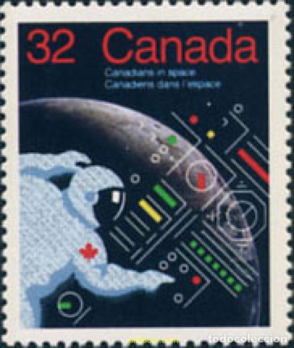 Stamps: 130254 MNH CANADA 1985 PROGRAMA DE COOPERACION ESPACIAL CANADA-ESTADOS UNIDOS