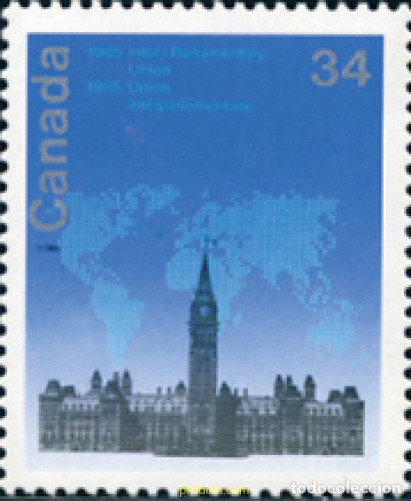 Sellos: 130263 MNH CANADA 1985 CONFERENCIA DE LA UNION INTERPARLAMENTARIA, EN OTTAWA
