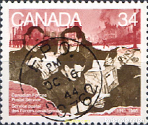 Sellos: 130274 MNH CANADA 1986 75 ANIVERSARIO DEL SERVICIO POSTAL DE LAS FUERZAS CANADIENSES