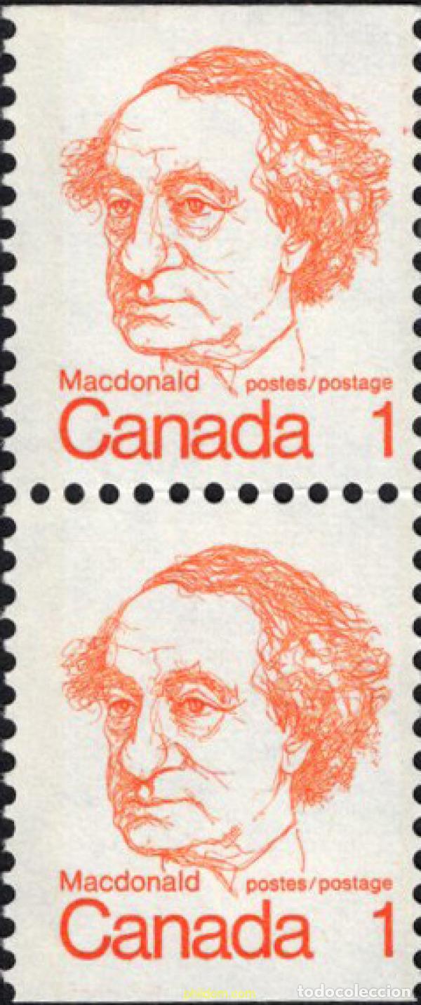 Sellos: 687974 MNH CANADA 1973 REINA ISABEL II Y PRIMEROS MINISTROS CANADIENSES