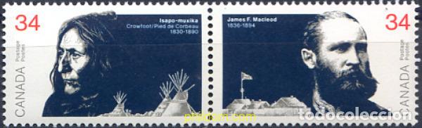 Sellos: 299494 MNH CANADA 1986 AUTOR DE LA PAZ INTERIOR DEL TERRITORIO