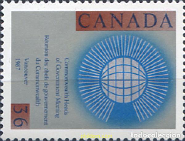 Sellos: 130322 MNH CANADA 1987 REUNION DE LOS JEFES DE GOBIERNO DE LA COMMONWEALTH