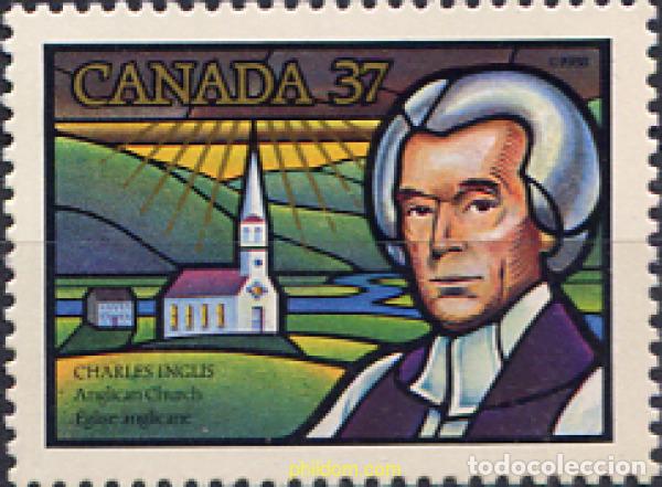 Sellos: 130338 MNH CANADA 1988 BICENTENARIO DE LA CONSAGRACION DE CHARLES INGLIS, PRIMER OBISPO ANGLICANO C