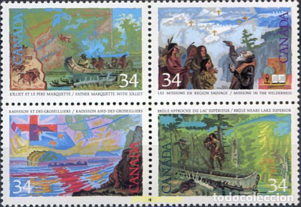 Sellos: 299496 MNH CANADA 1987 EXPLORACION DEL CANADA - Foto 1