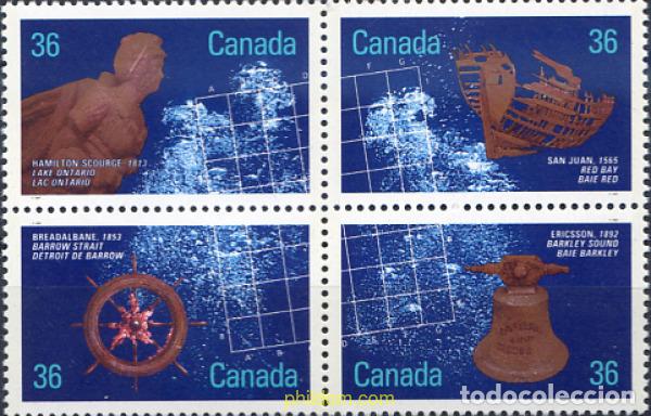Sellos: 299502 MNH CANADA 1987 NAUFRAGIOS HISTORICOS