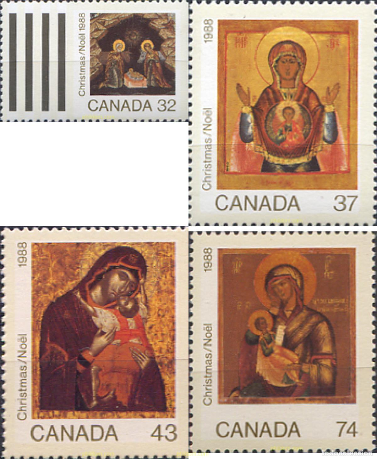 Sellos: 130336 MNH CANADA 1988 NAVIDAD