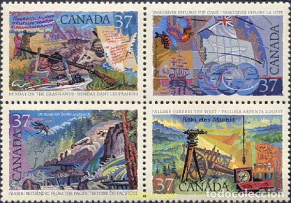 Sellos: 299506 MNH CANADA 1988 EXPLORACION DEL CANADA