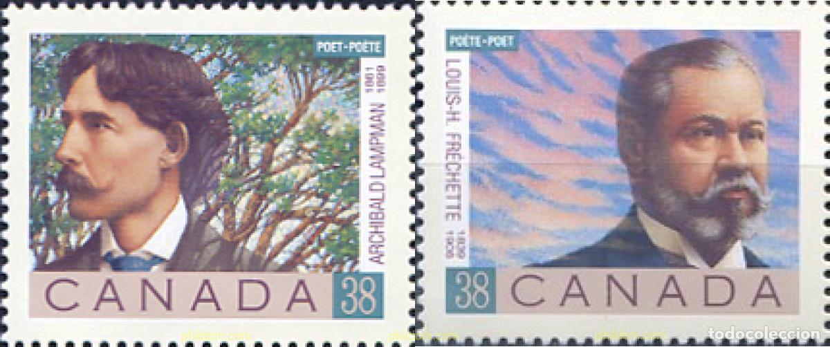 Sellos: 135374 MNH CANADA 1989 POETAS