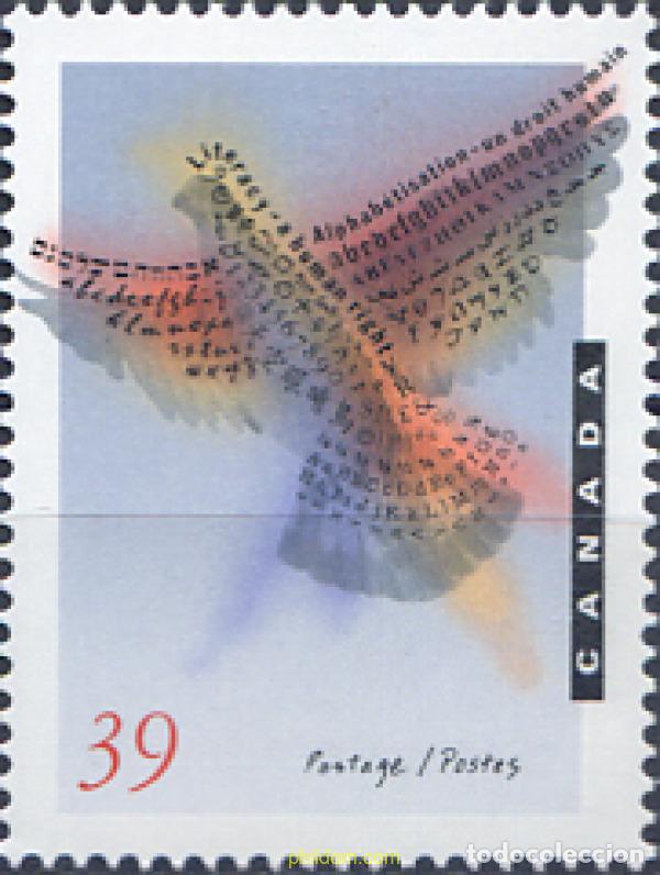 Sellos: 130414 MNH CANADA 1990 A&Ntilde;O INTERNACIONAL DE LA ALFABETIZACION