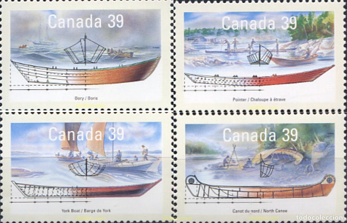 Briefmarken: 130402 MNH CANADA 1990 PEQUE&Ntilde;AS EMBARCACIONES DE CANADA
