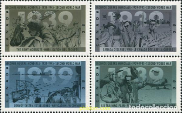 Briefmarken: 206953 MNH CANADA 1989 50 ANIVERSARIO DE LA SEGUNDA GUERRA MUNDIAL