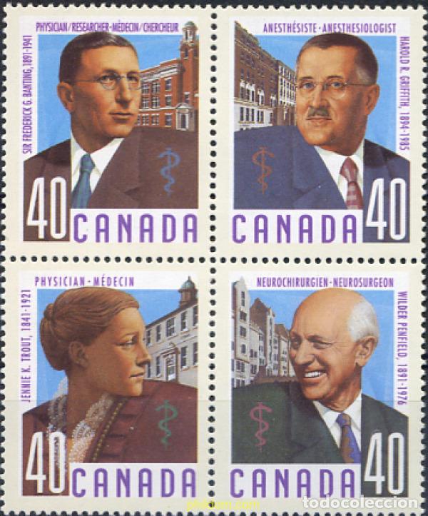Sellos: 183174 MNH CANADA 1991 MEDICOS