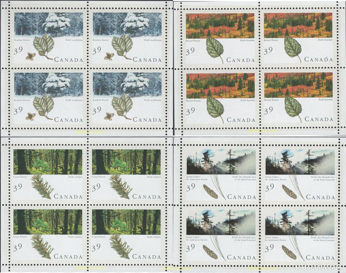 Sellos: 654698 MNH CANADA 1990 BOSQUES CANADIENSES