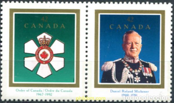 Francobolli: 300336 MNH CANADA 1992 HOMENAJE A DANIEL ROLAND MICHENER Y 25 ANIVERSARIO DE LA ORDEN DE CANADA